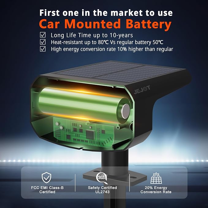 Solar Lights Outdoor Waterproof IP65, Super Bright LED, 6500K 2 Lighting Modes - Image 3