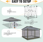 COBIZI Gazebo 13x13 Pop Up Canopy, Gazebos on Clearance - Image 7
