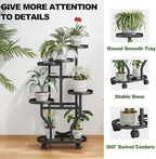Plant Stand 5 Tier Indoor Outdoor Metal Flower Shelf - Image 4