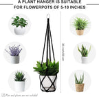 YIBOT Macrame Plant Hanger Indoor Set of 2 - Image 2