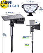 Biling Solar Spot Lights Outdoor, Bright 700 Lumen Solar Lights Outdoor - Image 5