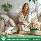 Set of 2-10 Inch Hanging Planters - Image 7