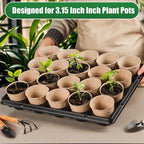 20 Cell Plant Trays for Carrying 3 inch Round Nursery Pots, Sturdy Plastic - Image 6