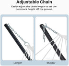 SUPERJARE Hammock with Stand, 2 Person Heavy Duty Hammock Frame, Detachable - Image 6