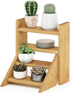 Furinno TIOMAN Plant Stand Indoor Outdoor, Tabletop Mini Ladder Planter Stand - Image 3