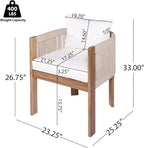 Christopher Knight Home Kclent Patio Acacia Wood Dining Set - Image 7