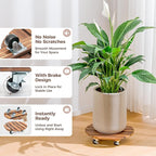 Bamworld14 Inch Wood Plant Caddy - Image 3