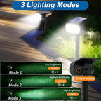 Solar Spot Lights Outdoor Waterproof IP65, 2 Pack Landscape Spotlights - Image 3