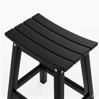 VINGLI 24 Inch Outdoor Bar Stools Set of 4, HDPE Weather Resistance Counter - Image 5