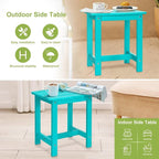 Y&M Outdoor Side Table, HIPS Adirondack Small Single Table, Waterproof Square - Image 7