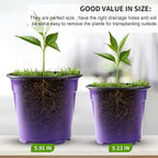 Oubest 30Pack Nursery Pots Plastic - Image 3