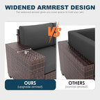 Patio Furniture Set with Fire Pit Table 5 Piece, Outdoor Conversation Sets - Image 5