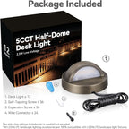 LEONLITE 12-Pack Update 5CCT LED Low Voltage Deck Lights, 180LM 3.74inch - Image 9