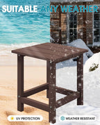MUCHENGHY Adirondack Outdoor Side Table, 14.7" Patio Side Table Weather - Image 7