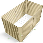 Land Guard 8x4x3ft Rectangular Galvanized Raised Garden Beds, Large-Capacity - Image 2