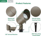 Lumina Lighting® 4W Landscape Lighting 12V Landscape Lights Low Voltage - Image 3