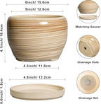 SQOWL Ceramic Pot for Plants - Image 2