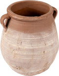 Creative Co-Op Large Orange & Whitewashed Terracotta Urn by CreativeCo-Op