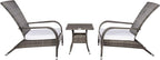 SAFAVIEH Outdoor Patio Furniture Collection Edna 3-Piece Lounge Set - Image 3