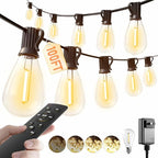 luckystyle 100FT LED Outdoor String Lights by luckystyle
