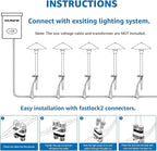SUNVIE LED Pathway Lights Low Voltage 12-24V 3W Landscape Lighting, 3000K Low - Image 6