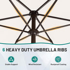 AreShark 7.5FT Patio Umbrella Table Market Umbrella - Image 7