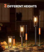 4 Pack Solar Pathway Lights Outdoor, Modern Super Brightness LED Solar Path - Image 5