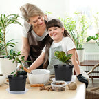 GREANER Plastic Garden Pots, 8 Inch Nursery Pots - Image 7