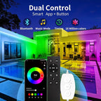 KSIPZE 50ft Outdoor led Strip Lights Waterproof IP68, RGB Outdoor led Lights - Image 2