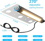 SUNVIE 7 Inch Hardscape Lighting 5W LED Retaining Wall Lights 3000K Warm White - Image 7