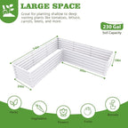 A ANLEOLIFE 8-Pack 4X4X1.5ft & 74x74x18in Deep Root Galvanized Raised Garden - Image 4