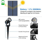 Solar Spot Lights Outdoor, Solar Landscape Spotlights IP65 Waterproof 9.8ft - Image 8