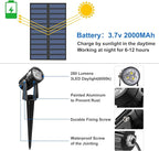 Solar Spot Lights Outdoor, Solar Landscape Spotlights IP65 Waterproof 9.8ft - Image 3