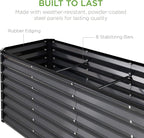 Best Choice Products 8x2x2ft Outdoor Metal Raised Garden Bed, Rectangular Deep - Image 5
