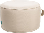 QILLOWAY Indoor/Outdoor Inflatable Stool, Round Ottoman, All Weather Foot Rest by QILLOWAY