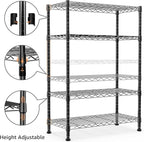 1000 lbs Storage Shelving Steel Heavy Duty 4-Tier Utility Shelving Unit Steel - Image 5
