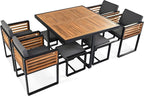 Merax 9 Pieces Outdoor Dining Set - Image 6