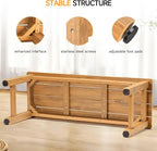 ONBRILL Outdoor Benches Weatherproof, 2-Person Poly Lumber Garden Bench - Image 7
