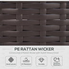 Outsunny 7-Piece Patio Furniture Sets Outdoor Wicker Conversation Sets All - Image 3
