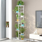 LINZINAR Plant Stand Metal Indoor Outdoor 8 Tier 9 Potted Multiple Flower Pot - Image 2
