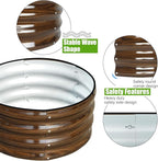 SnugNiture 2x2x1ft Round Galvanized Raised Garden Bed Kit Outdoor, Metal - Image 2