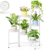 6 Tier Metal Plant Stand, 6 Potted Multiple Flower Pot Holder Shelf, by Unknown