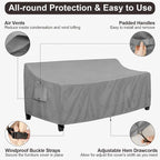 PureFit Outdoor Couch Cover Waterproof Patio Sofa Furniture Covers, 3-Seater - Image 5