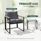 Outdoor Wicker Patio Furniture Set, Rattan Sectional Sofa Set - Image 5