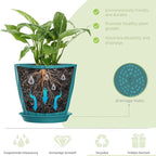 4/4.5/5/5.5/6/6.5/7 Inch Plant Pots, 7 Pack Flower Pots - Image 3