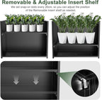 Metal Large Planter Box 30" L x 12" W x 24" H, Heavy Duty Tall Rectangle - Image 4