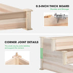 VIVOSUN 3-Tier Wooden Raised Garden Bed, Outdoor Wood Planter Kit - Image 5