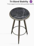 PURPLE LEAF Outdoor Round Bar Table Patio Height Pub Bistro Table Kitchen Bar - Image 7