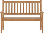 Flash Furniture Adele Commercial Indoor/Outdoor Acacia Wood Bench, 2-Person - Image 8