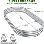 Land Guard 8×4×1 ft Galvanized Raised Garden Bed Kit，Raised Garden Boxes Outdoor - Image 3